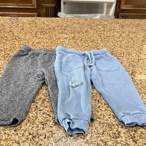 Cozy Kids' Gray and Blue Joggers